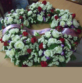 Mix Round Funeral Wreath 