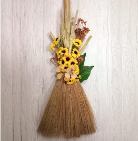 HANGING BROOM WALL DECORATION
