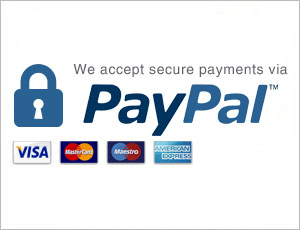 Secure payment with Paypal or Bank Tranfer if you have a Mauritian Bank account